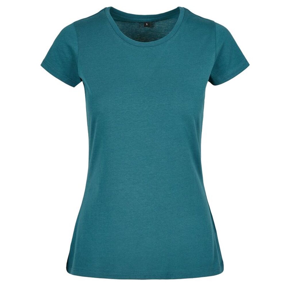Build Your Brand Womens/Ladies Basic T-Shirt / Teal